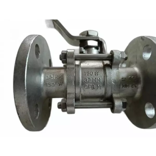 Stainless Steel Flanged Ball Valve With Lever Handle