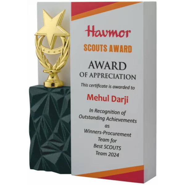 Giftcentre Award Trophy AMGC 95321 A