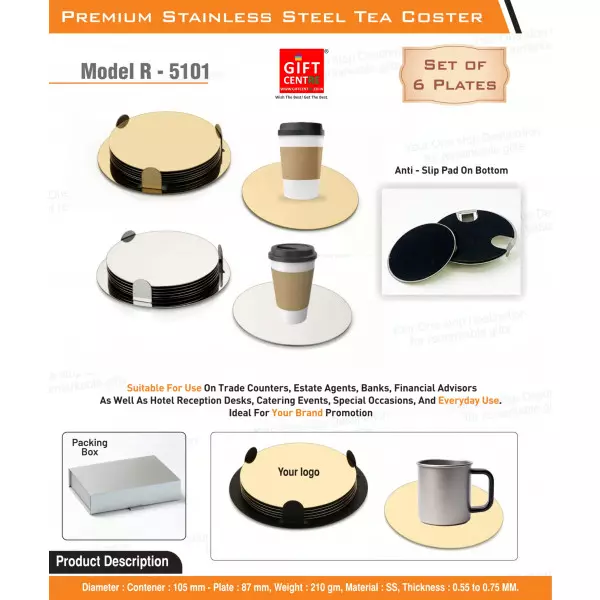 Premium Stainless Steel Tea Coster