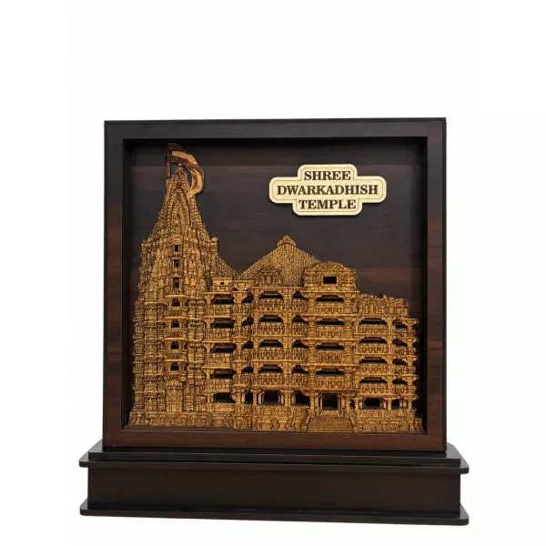 Shree Dwarkadhish Temple Wooden Mementos