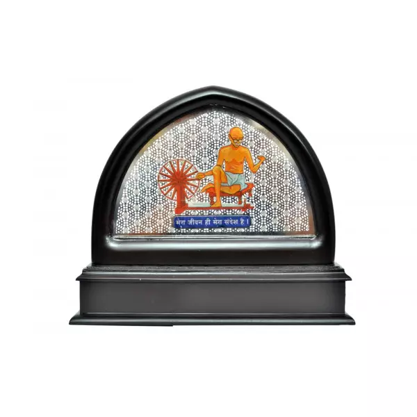 Sidi Saiyyed Ni Jali With Mahatma Gandhi With Charkha