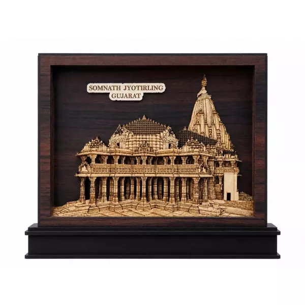 Somnath Jyotirling Memento | Multi-layer MDF Showpiece