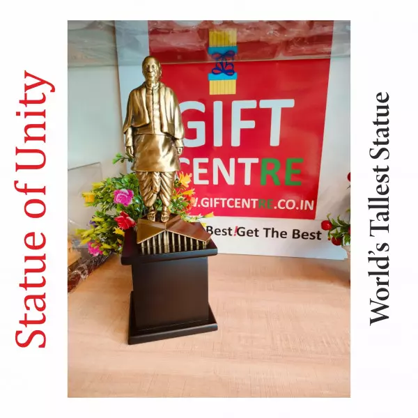 Statue Of Unity In Metal - Sardar Vallabhbhi Patel, Souvenir Memento 14' Inch