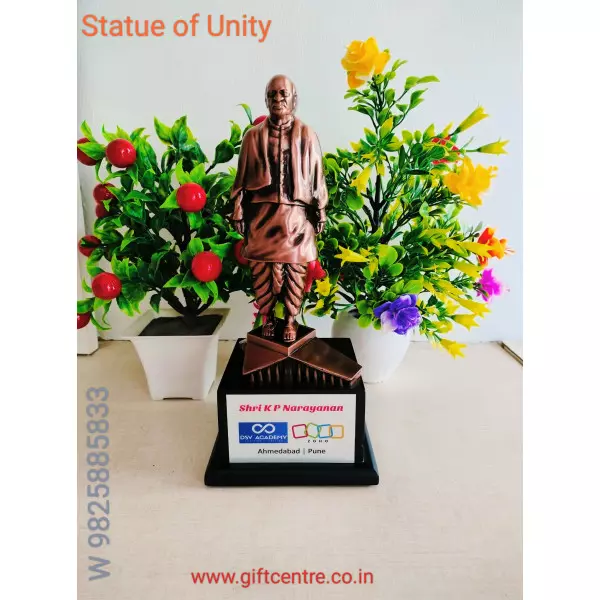 Statue Of Unity In Metal – Sardar Vallabhbhi Patel - Souvenir Memento- 9' Inch