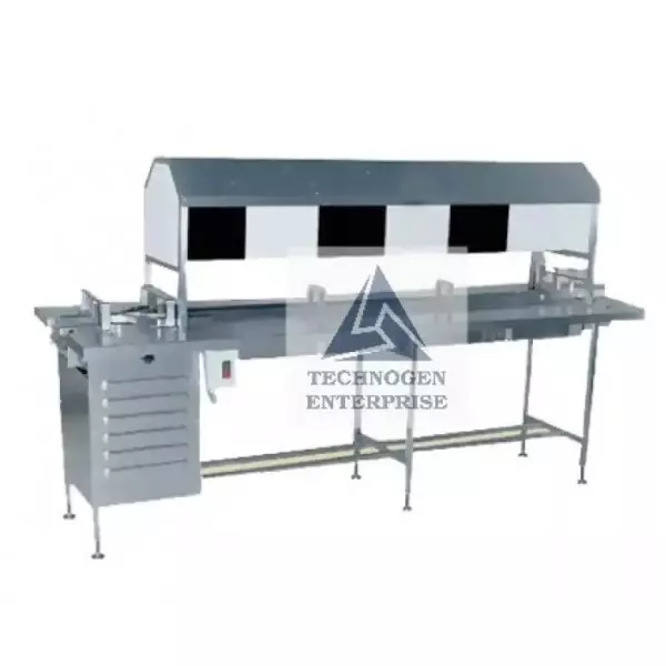 Manual Vial And Bottle Inspection Conveyor
