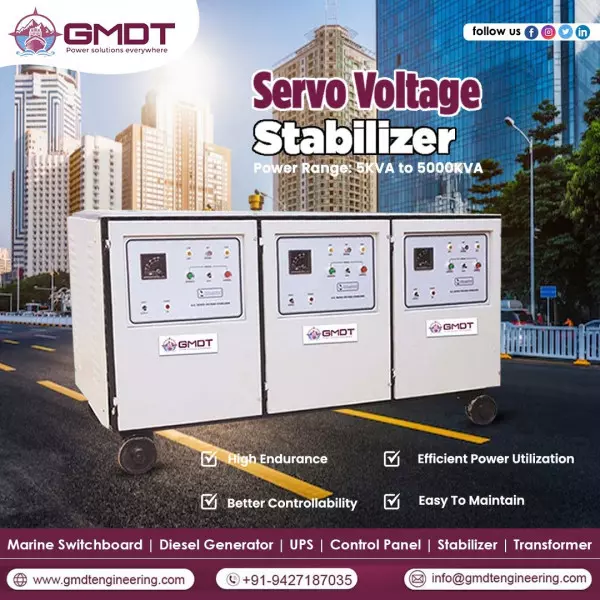 Three Phase Servo Voltage Stabilizers Sabarkantha