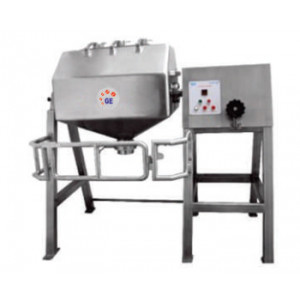 Octagonal Blender Used In Pharmaceutical Manufacturing Showing Stainless Steel Body