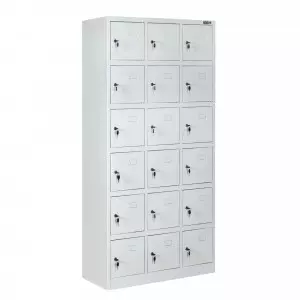 Stainless Steel Personal Locker Installed Inside Pharmaceutical Cleanroom