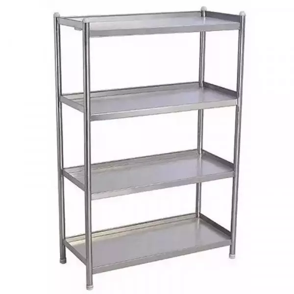 Stainless Steel Pharmaceutical Racks Arranged Neatly Inside A Clean Production Area