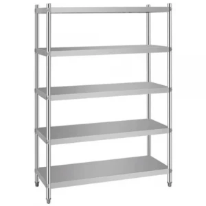 Metal Storage Rack Installed With Multiple Shelves For Industrial Use