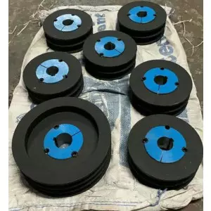 Industrial Pulley Used In Heavy Machinery For Power Transmission