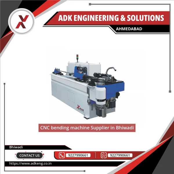 CNC Bending Machine Working On Sheet Metal