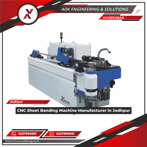 CNC Sheet Bending Machine Operating In Industrial Workshop