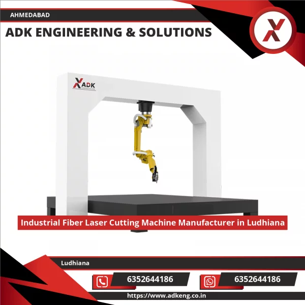 Fiber Laser Cutting Machine Working On Metal Sheet