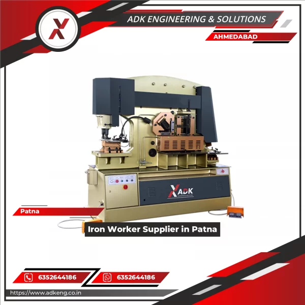 Iron Worker Machine Used For Metal Shaping And Cutting In An Industrial Workshop