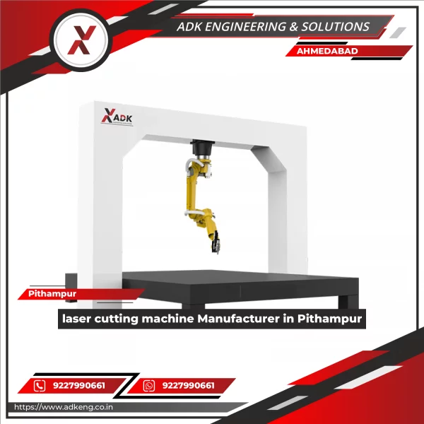 Laser Cutting Machine Operating On Sheet Metal At An Industrial Workshop