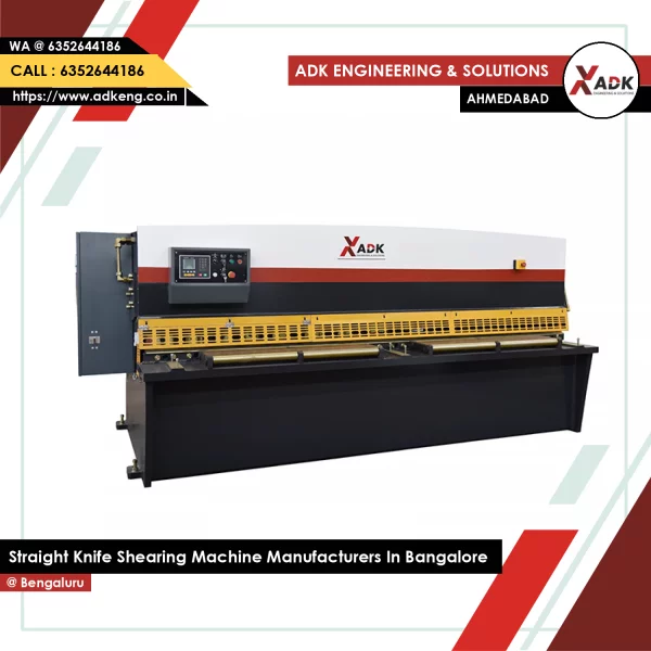Straight Knife Shearing Machine Manufacturers In Bangalore