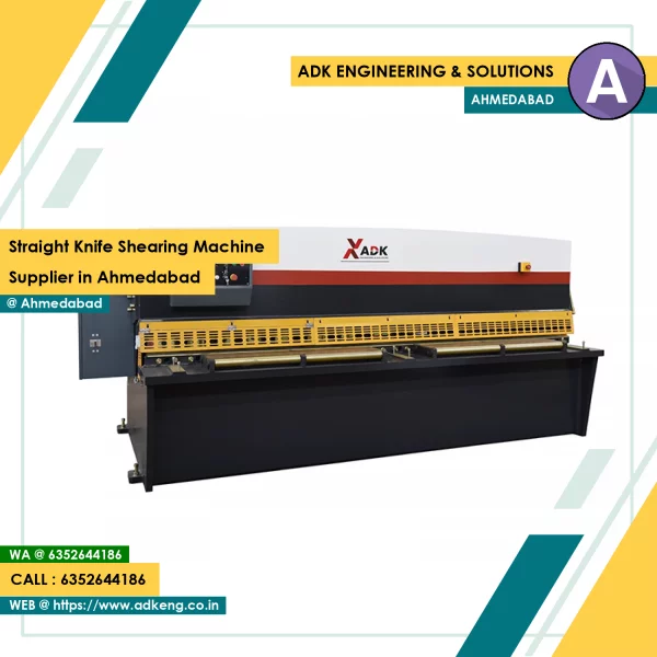 Straight Knife Shearing Machine Supplier In Ahmedabad