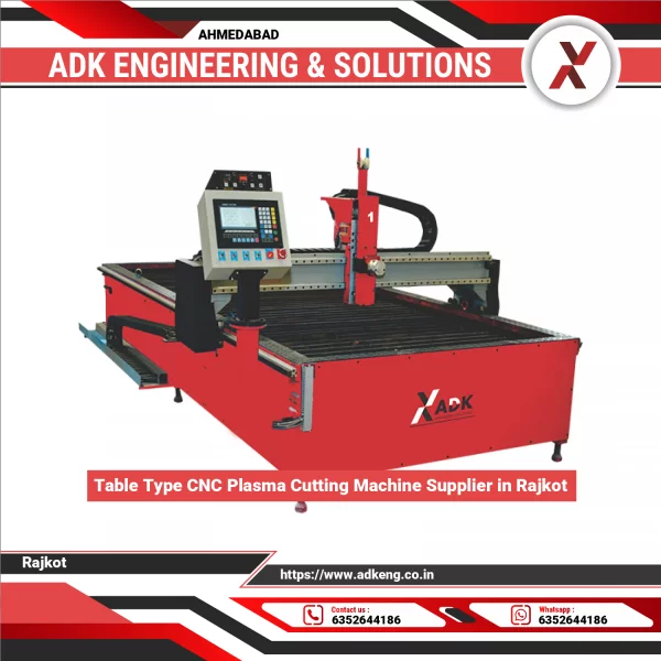 Table Type CNC Plasma Cutting Machine In Operation Showing Precise Metal Cutting
