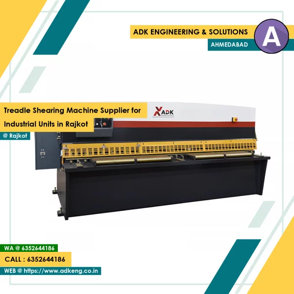 Treadle Shearing Machine Supplier For Industrial Units In Rajkot