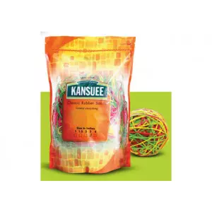 Classic Rubber Bands Stacked In A Container Showing Elastic Texture