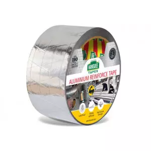 Rolls Of Heavy Duty Aluminium Reinforced Adhesive Tape Stacked On Warehouse Shelves