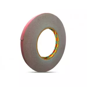 Rolls Of Grey VHB Adhesive Tape Stacked In Warehouse