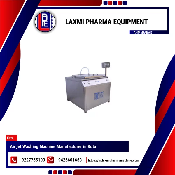 Air Jet Washing Machine Used In Pharmaceutical Bottle Cleaning Process