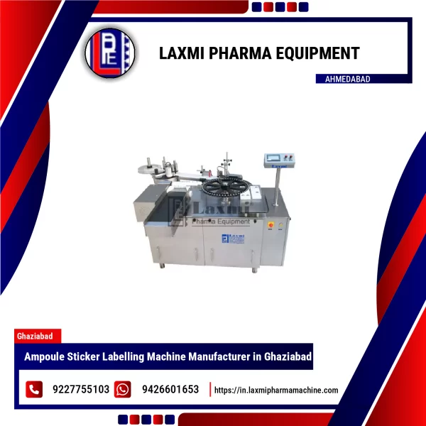 Ampoule Sticker Labelling Machine Operating With Precise Label Placement On Small Glass Ampoules