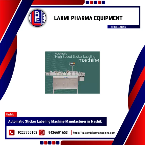 Automatic Sticker Labeling Machine Applying Stickers On Pharmaceutical Bottles