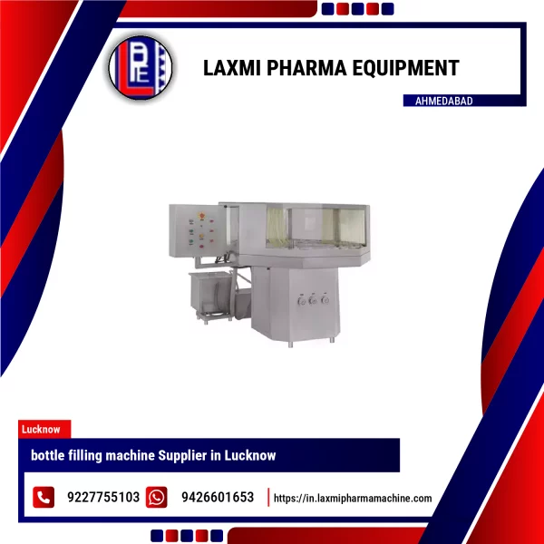Bottle Filling Machine Set Up In Pharmaceutical Production Line