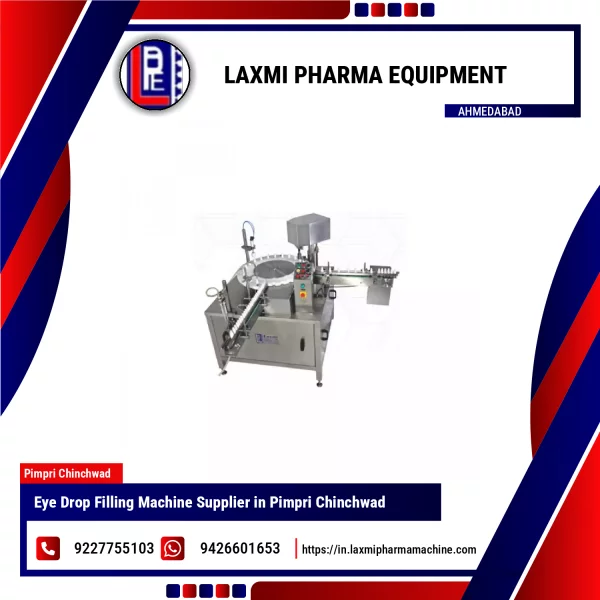 Eye Drop Filling Machine Showing Filling Nozzles And Control Panel