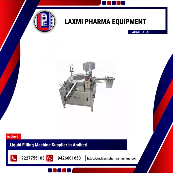 Liquid Filling Machine Installed At Pharmaceutical Production Unit