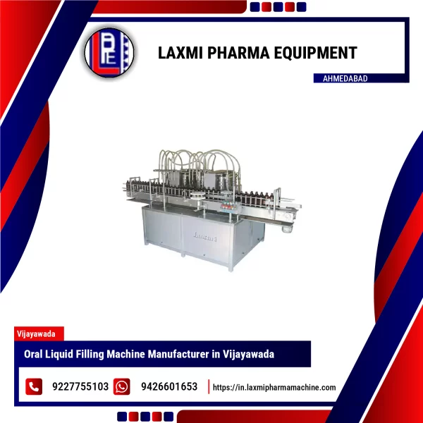 Oral Liquid Filling Machine Operating In Pharmaceutical Plant