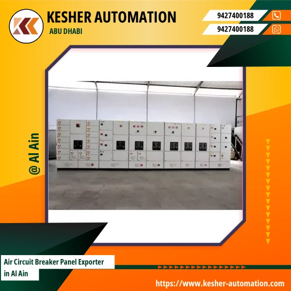 Air Circuit Breaker Panel Installed In An Industrial Control Room