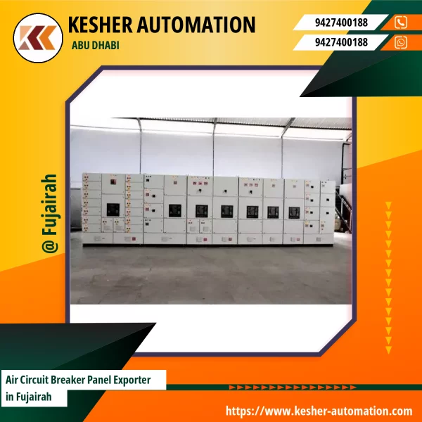 Industrial Air Circuit Breaker Panel Showing Components And Wiring