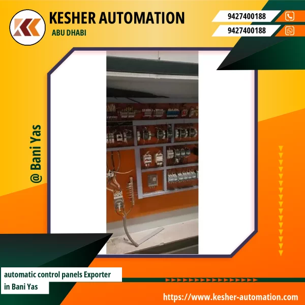 Automatic Control Panel With Wiring And Components Installed