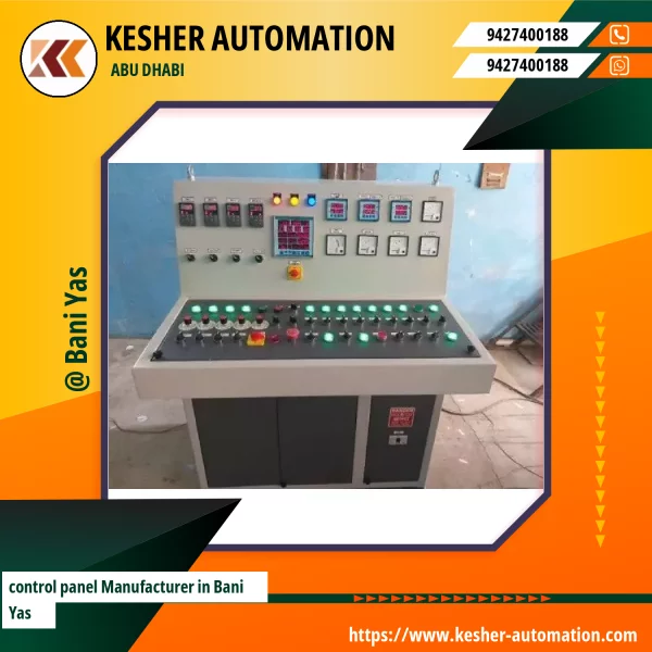 Industrial Electrical Control Panel With Multiple Switches And Wiring