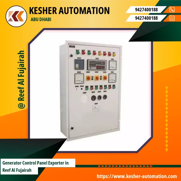 Generator Control Panel Installed In Industrial Setup Showing Switches And Meters