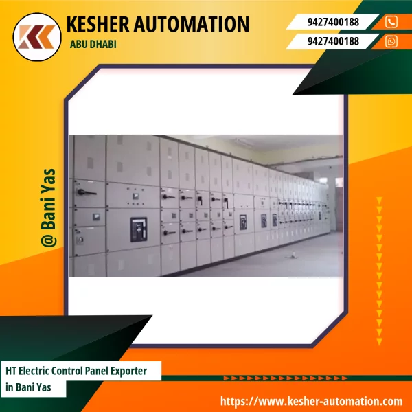 High Voltage Electric Control Panel Installed In An Industrial Setting