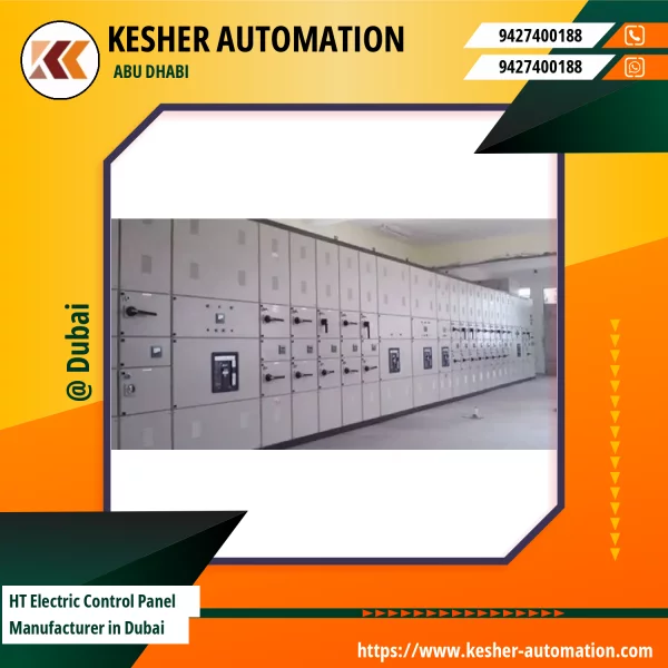 High Tension Electric Control Panel Installed In An Industrial Setup
