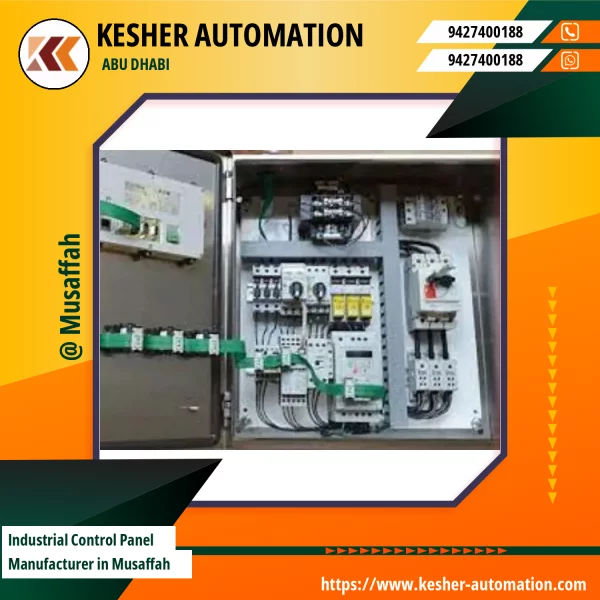 Industrial Control Panel Assembly Line Showing Wired Electrical Components