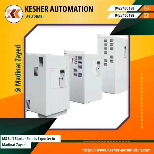 MS Soft Starter Panel Installed In An Industrial Site Showing Control Switches And Wiring