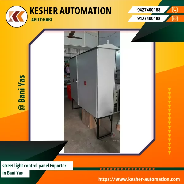 Street Light Control Panel Installed Outdoors