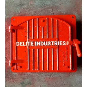 Boiler Fire Door Part Installed In Industrial Boiler System