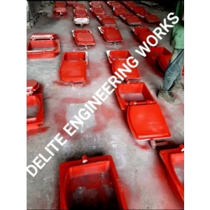 Industrial Boiler Furnace Door Made From Cast Iron In Workshop