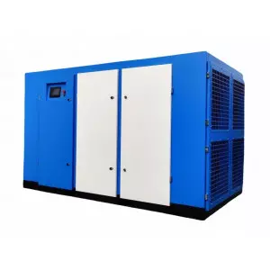 100 HP Screw Air Compressor Installed In An Industrial Setting