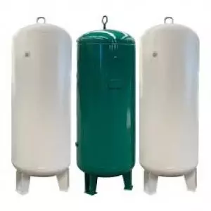 Industrial 1000 Liter Air Receiver Tank Made From Steel With Flanged Connections