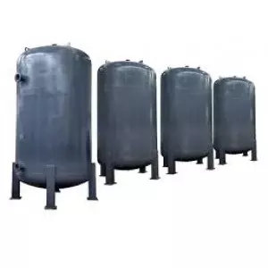 500 Liter Industrial Air Receiver Tank Installed In A Factory Setting