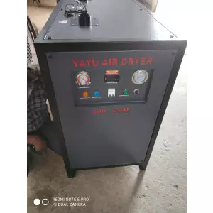 Industrial Air Dryer Machine Installed In Factory Environment